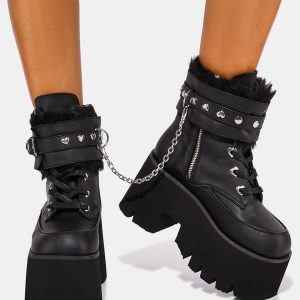 Ashes-57 Platform Ankle Boots