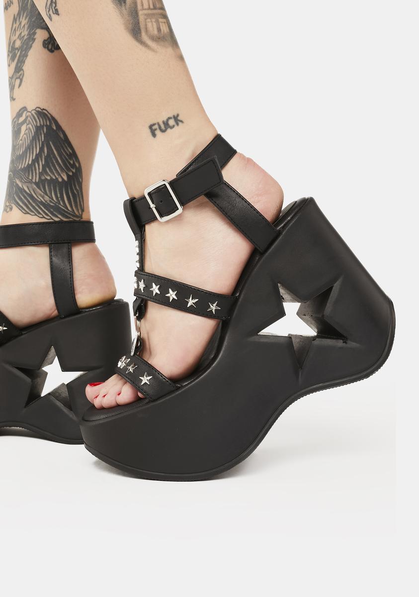 Dynamite-12 Platform Wedge Ankle Strap Sandal - Image 3