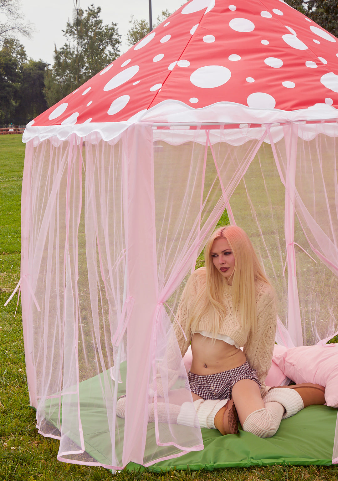 Dolls Home Cottagecore Mushroom Tent - Multi - Image 2