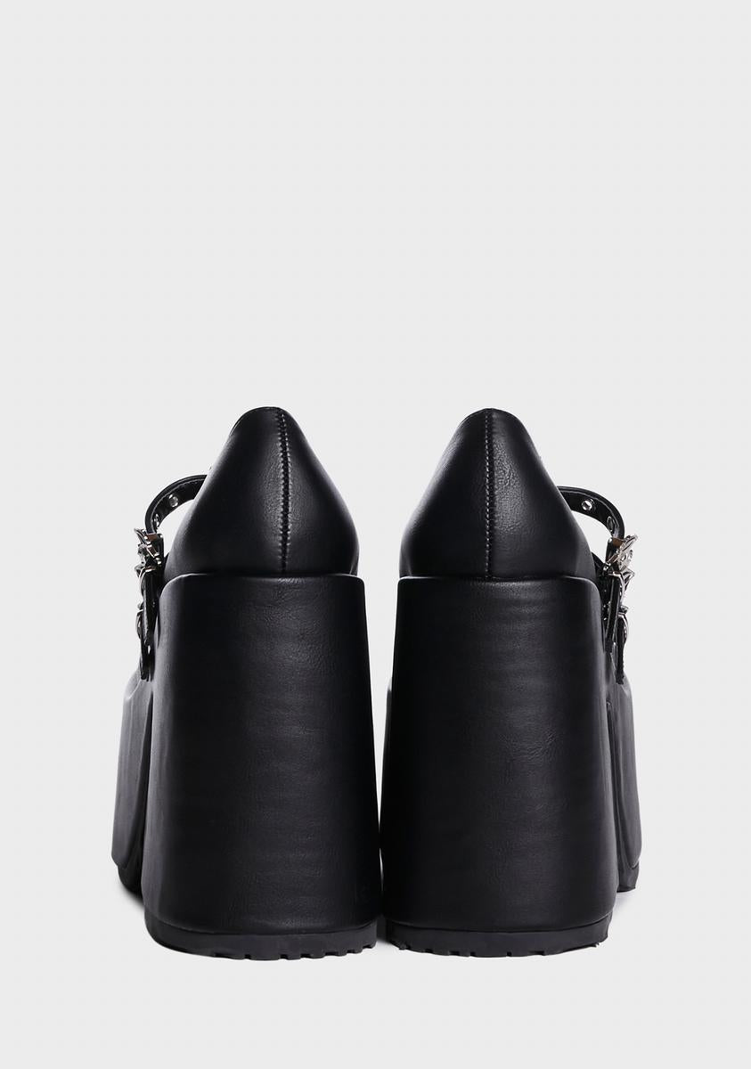 Camel-55 Platform Mary Janes - Image 4