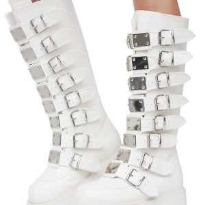 Damned-318 Platform Knee High Boots