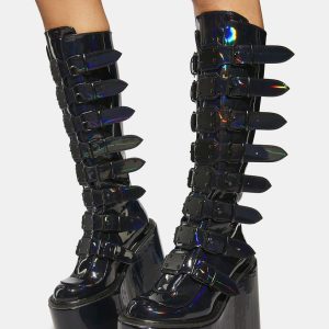 Swing-815 Platform Knee High Boots