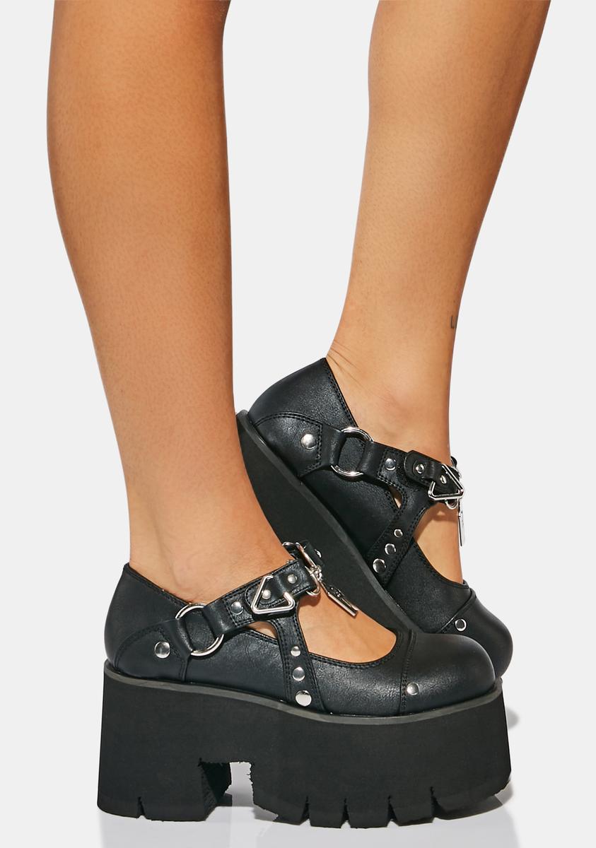 Demonia Ashes-33 Platform Mary Janes - Image 3