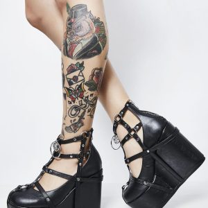Poison-25-1 Platform Wedge Booties