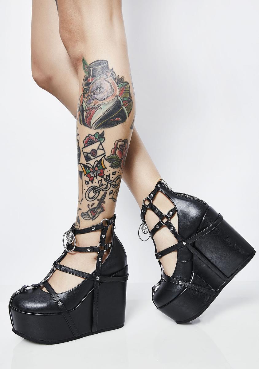 Poison-25-1 Platform Wedge Booties