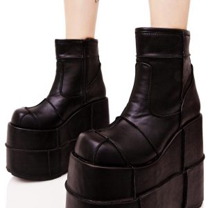 Stack-201 Unisex Platform Ankle Boots