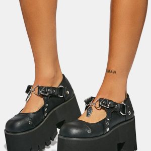 Demonia Ashes-33 Platform Mary Janes