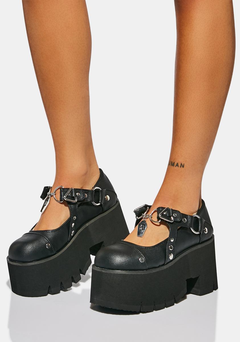 Demonia Ashes-33 Platform Mary Janes