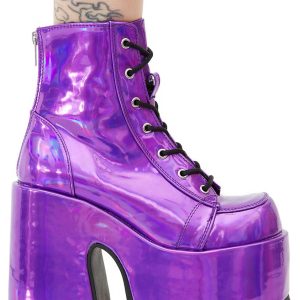 Camel-203 Platform Ankle Boots