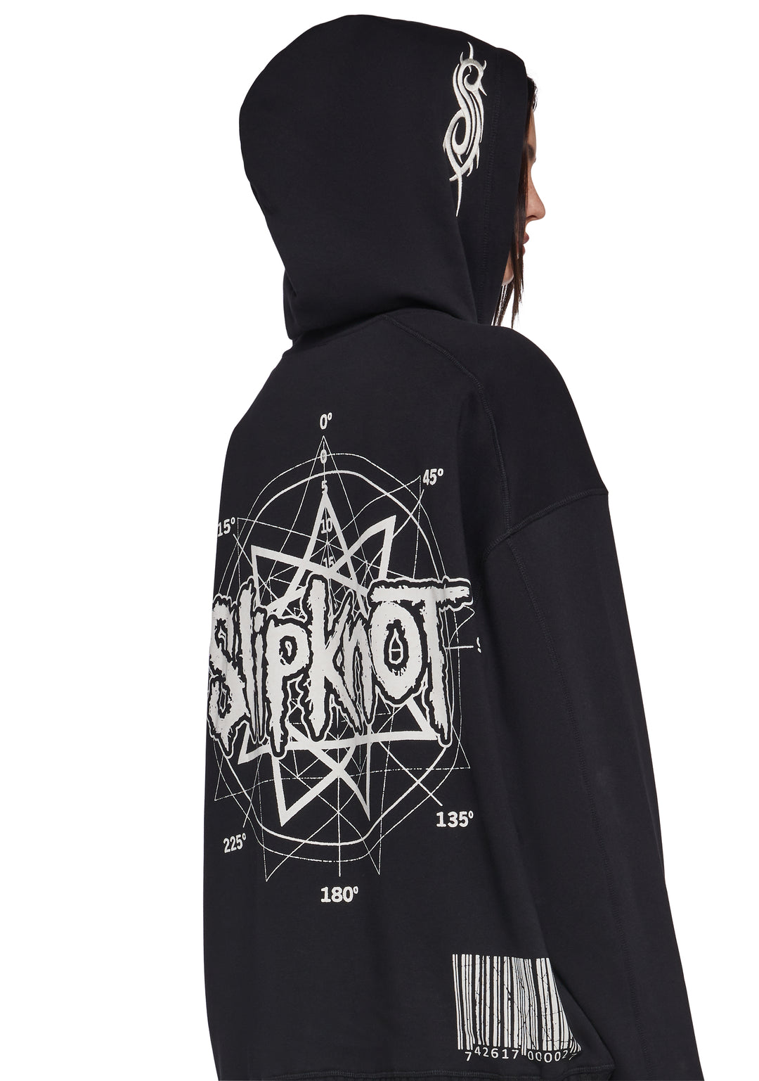 Dolls Kill x Slipknot Mummy Graphic Hoodie - Black - Image 4