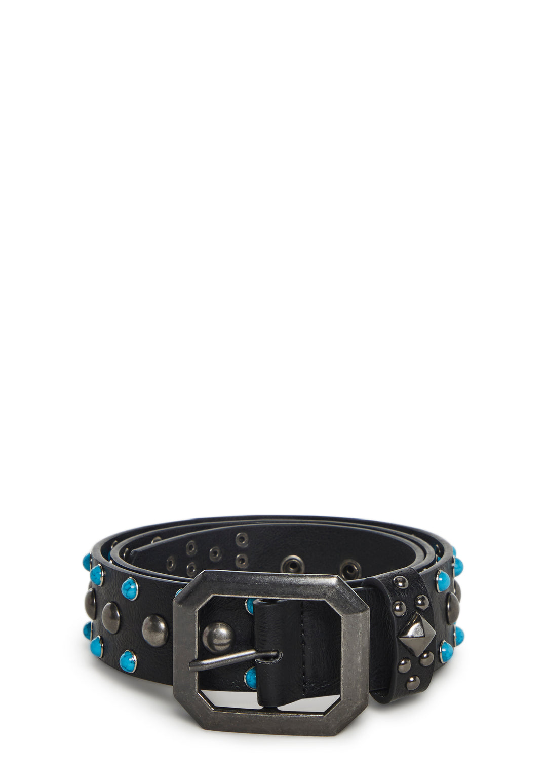 Womens Turquoise Belt - Black - Image 5