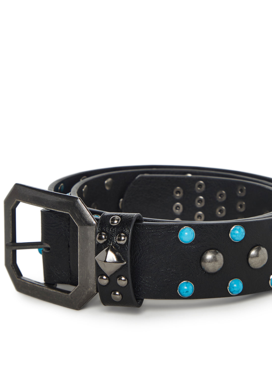 Womens Turquoise Belt - Black - Image 4