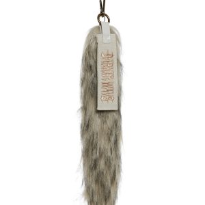 Foxtail Keychain And Woven Brand Patch Darker Wavs - Black