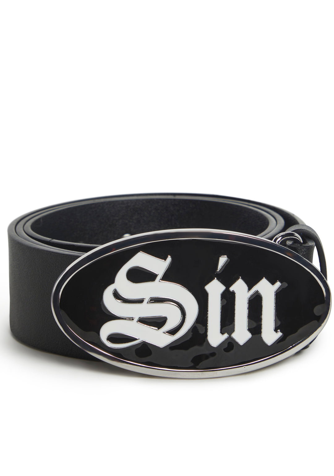 Sin Enamel Buckle Belt Generation Kiss - Black - Image 2