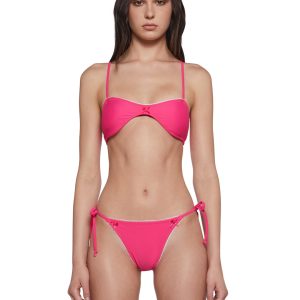 Womens Sexy Bikini And Bottom Swim Set - Pink