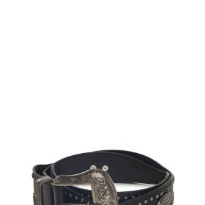 Studded Buckle Belt Current Mood - Black
