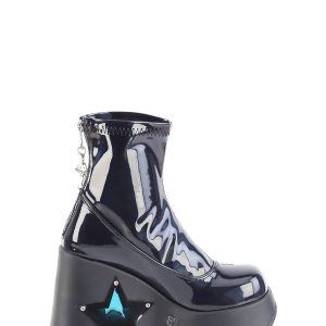 Blaze-108 Platform Wedge LED Light-Up Ankle Boots