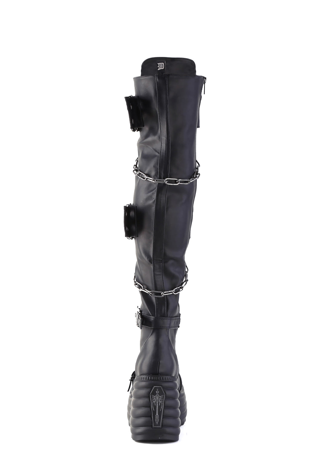 Morte-312 Platform Thigh High Boots - Image 4