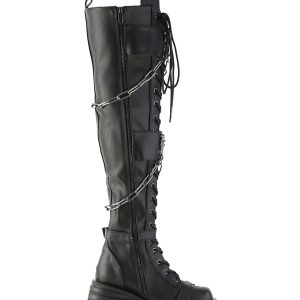 Morte-312 Platform Thigh High Boots