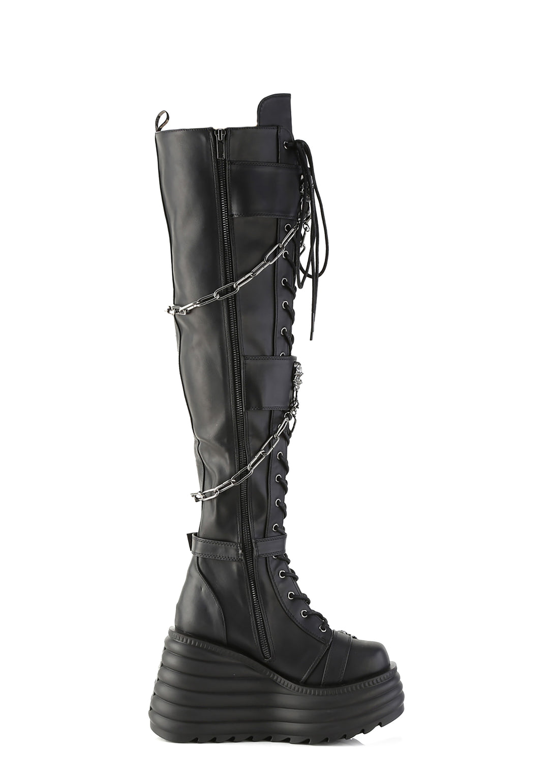 Morte-312 Platform Thigh High Boots