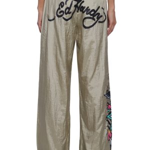Ed Hardy Eagle Anchor Nylon Pants - Beige
