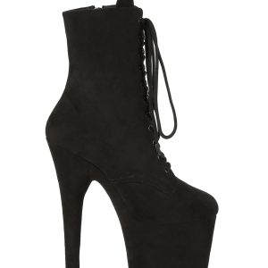 Flamingo-1020FS Platform Ankle Boots-Black