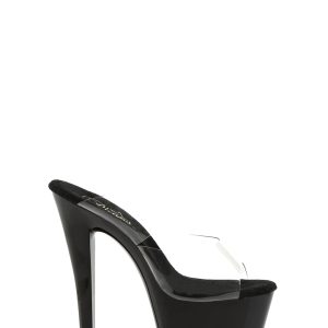 Sky-302 Platform Two-Band Platform Slides-Black