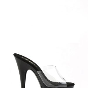 Demonia Delight-601 Platform Slides - Black