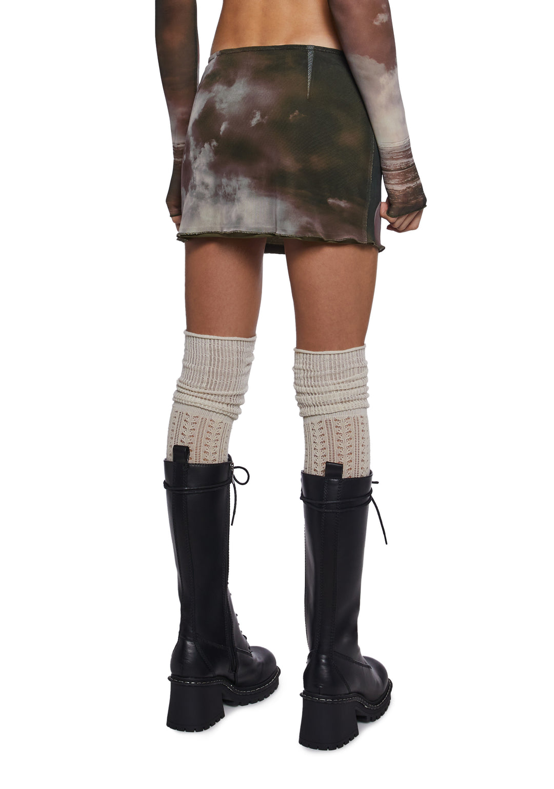 Dolls Kill x Twilight Bella Edward Mesh Mini Skirt - Multi - Image 4