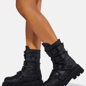 Renegade-55 Platform Calf High Boots