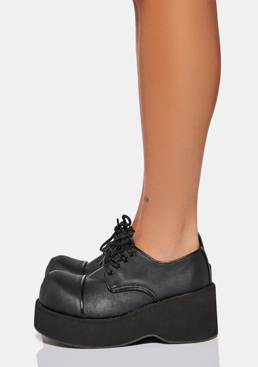 Dank-101 Platform Goth Punk Shoes - Image 2