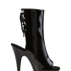 Delight-1018 Platform Ankle Boots-Black