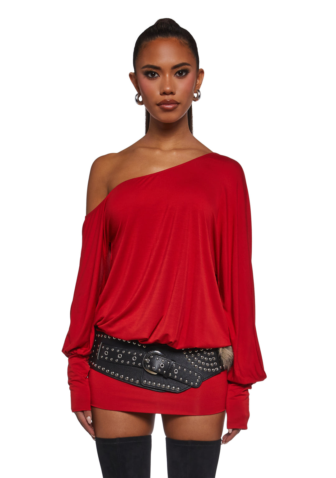 Milana Mini Dress - Red - Image 6