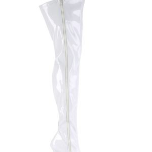 Seduce-3000 Thigh High Boots-White