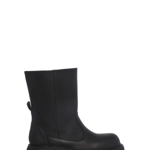 Vegan Leather Platform Boots Current Mood - Black