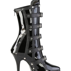 Indulge-1038 Platform Ankle Boots-Black