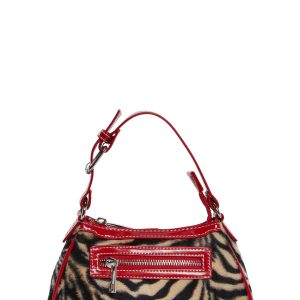 Zebra Print Baguette Shoulder Bag Current Mood - Multi