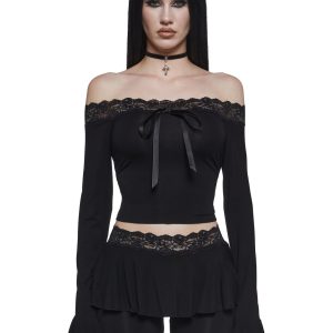 Dark Embraces Off The Shoulder Top