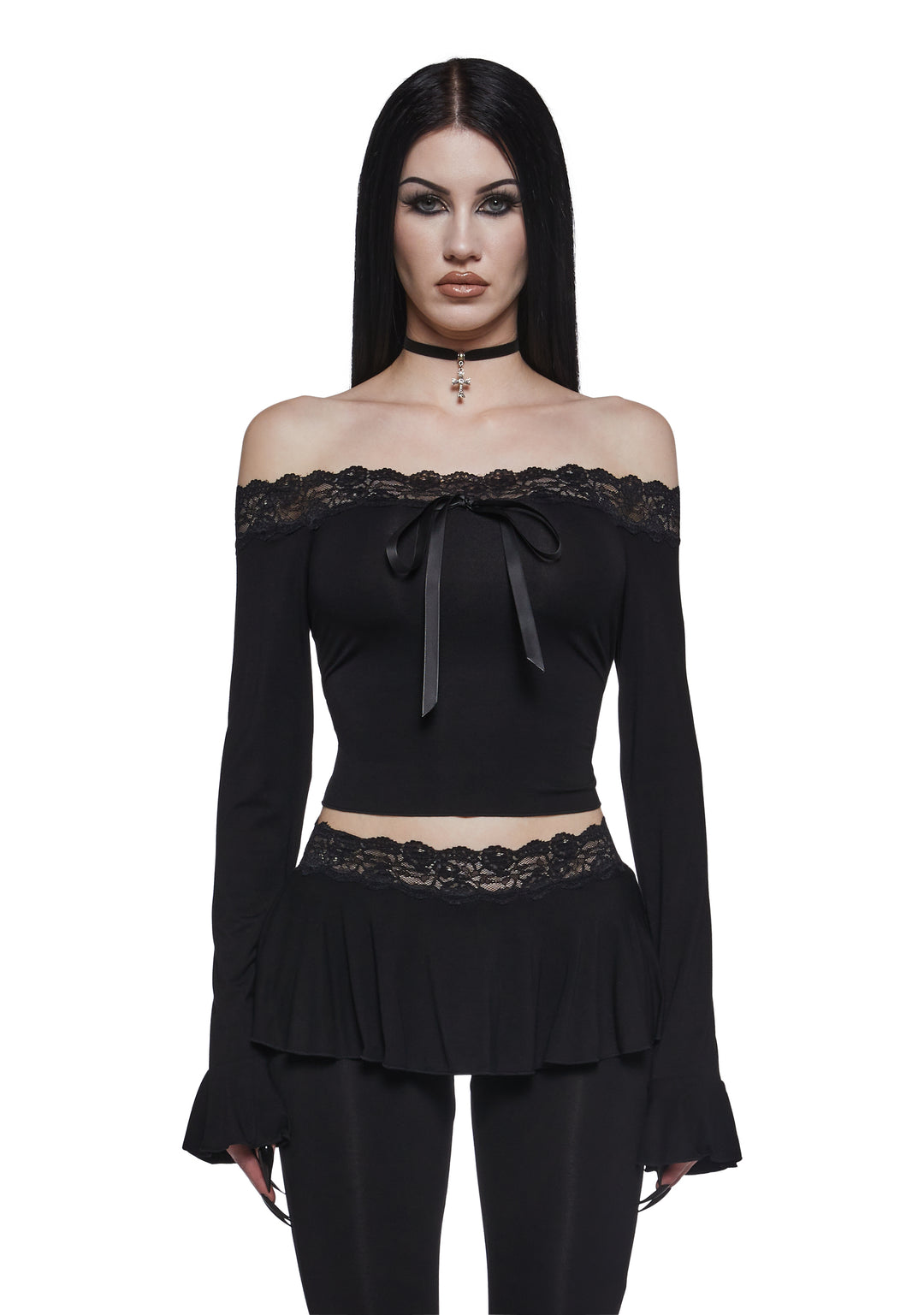 Dark Embraces Off The Shoulder Top
