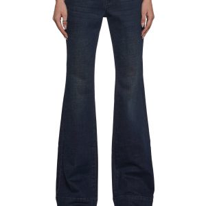 Womens Low RIse Denim Jeans - Blue