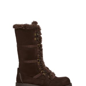Winter Boots Faux Suede Current Mood - Brown