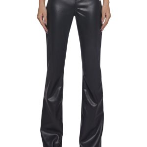 Vegan Leather Low Rise Pants