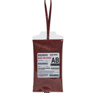 Spooky Halloween Blood Bag Drip Wristlet Trickz N' Treatz- Red