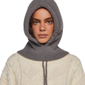 Hood Hat With Strings Current Mood - Gray