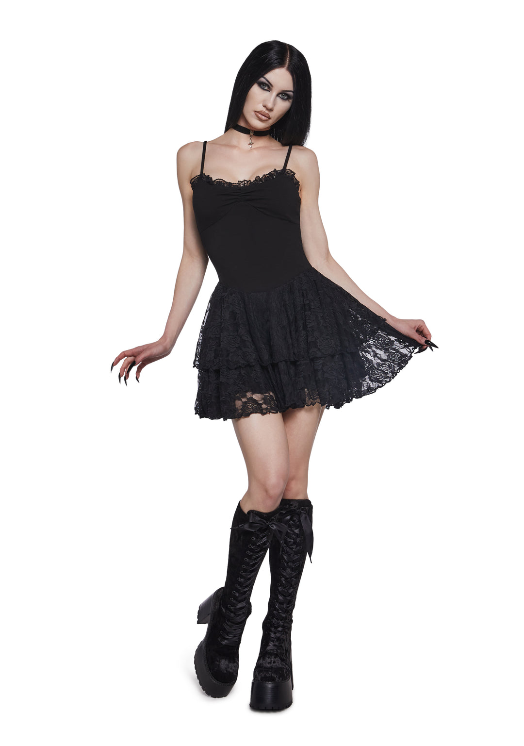 Captivating Horror Mini Dress - Image 2