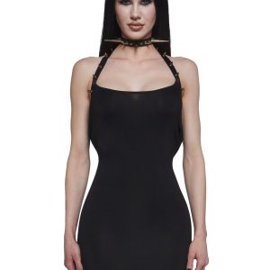 Gen Goth Halter Dress