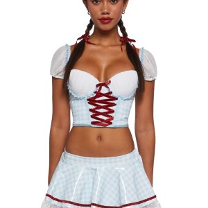 Dorothy Wicked Wizard Of Oz Lingerie Set - Blue