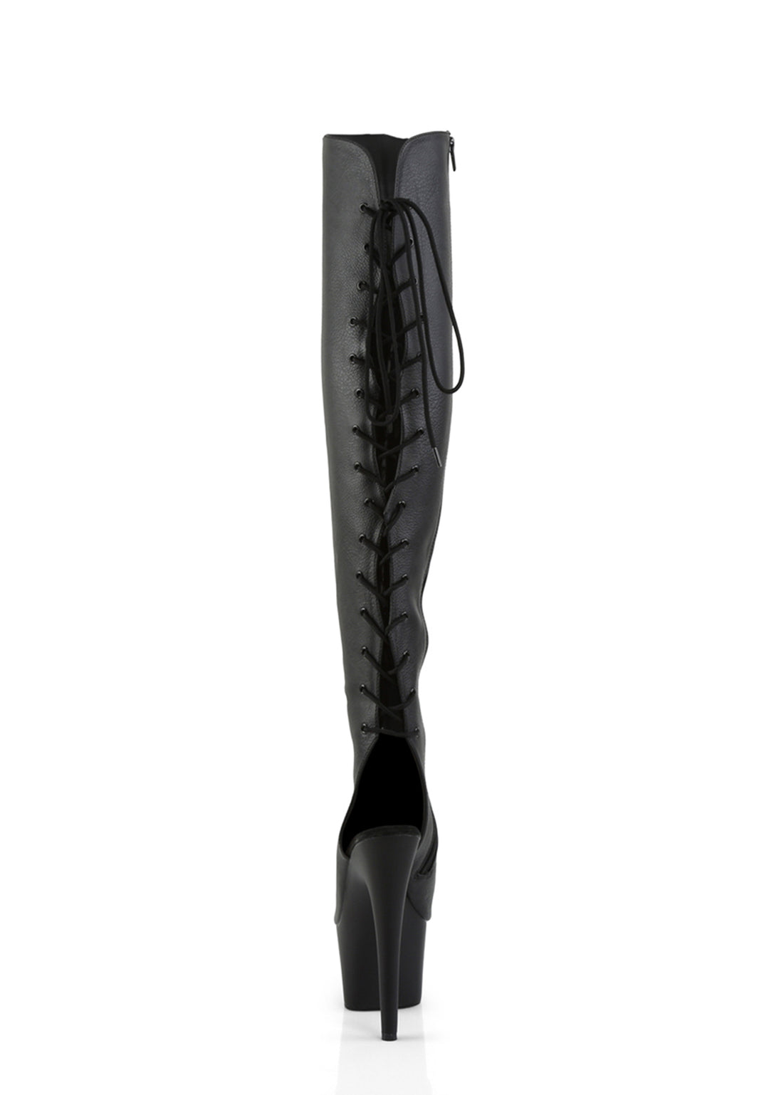 Adore-3019 Platform Over-The-Knee Boots-Black PU - Image 4