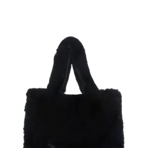 Cutie Pie Faux Fur Bag - Black