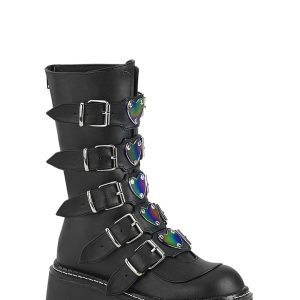 EMILY-330 Platform Calf High Boots